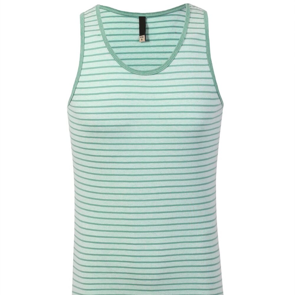 Hawk's Bay Men's Two Toned Striped Tank Top Green